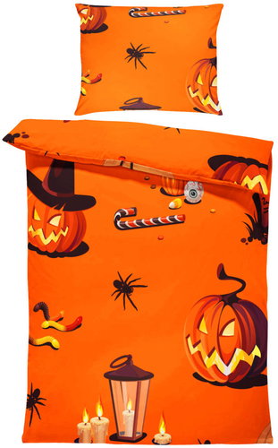 IMPAR Linen Halloween pattern 1, 140 × 200 cm + 90 ×70 cm - Bed Linen - Main image