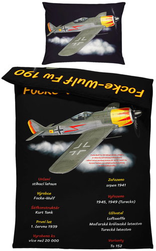 IMPAR Linen included FockeWulf Fw 190, 140 × 200 cm + 90 ×70 cm - Bed Linen - Main image