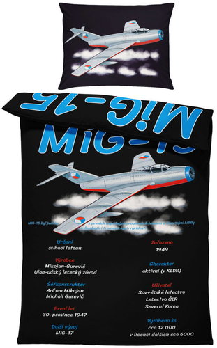 IMPAR Bed linen MiG15, 140 × 200 cm + 90 ×70 cm - Bed Linen - Main image