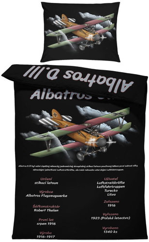 IMPAR Bed linen Albatros D. III, 140 × 200 cm + 90 ×70 cm - Bed Linen - Main image
