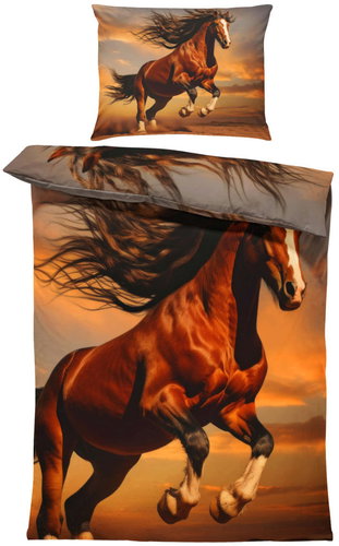 IMPAR Bedding Wild horse, 140 × 200 cm + 90 ×70 cm - Bed Linen - Main image