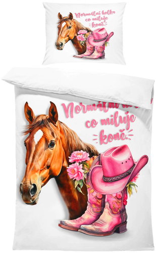 IMPAR Bedding The girl who loves horses, 140 × 200 cm + 90 ×70 cm - Bed Linen - Main image