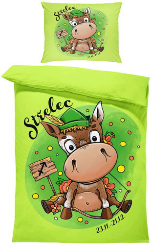 IMPAR Bed linen Horse marks, shooter, 140 × 200 cm + 90 ×70 cm - Bed Linen - Main image