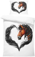 IMPAR Bed linen Horse heart brown, 140 × 200 cm + 90 ×70 cm - Bed Linen