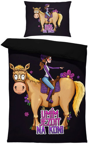 IMPAR Linen I can ride a horse, 140 × 200 cm + 90 ×70 cm - Bed Linen - Main image
