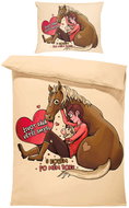 IMPAR Bedding Life makes sense with a horse, 140 × 200 cm + 90 ×70 cm - Bed Linen