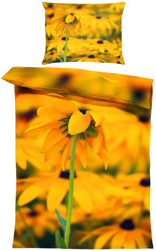 IMPAR Bed linen Yellow flowers in the field, 140 × 200 cm + 90 ×70 cm - Bed Linen - Main image