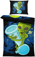 IMPAR Bed linen Bongo Alien, 140 × 200 cm + 90 ×70 cm - Bed Linen