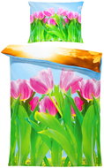 IMPAR Bed linen Pink tulips, 140 × 200 cm + 90 ×70 cm - Bed Linen