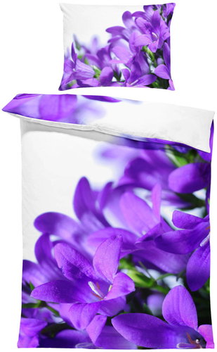 IMPAR Bedding Purple flowers, 140 × 200 cm + 90 ×70 cm - Bed Linen - Main image