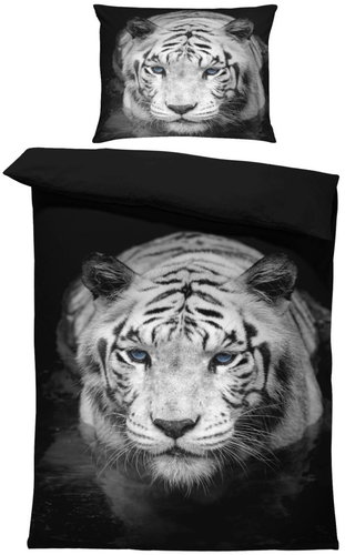 IMPAR Linen included White tiger, 140 × 200 cm + 90 ×70 cm - Bed Linen - Main image