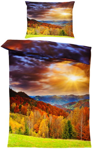 IMPAR Bed linen Forest valley, 140 × 200 cm + 90 ×70 cm - Bed Linen - Main image