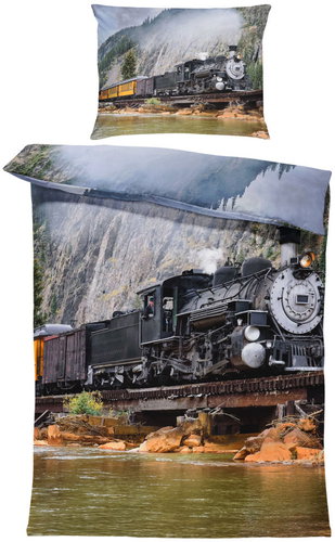 IMPAR Bedding Locomotive, 140 × 200 cm + 90 ×70 cm - Bed Linen - Main image