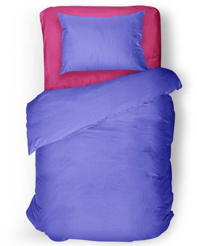 IMPAR Linen Blue steel, 140 × 200 cm + 90 ×70 cm - Bed Linen - Main image