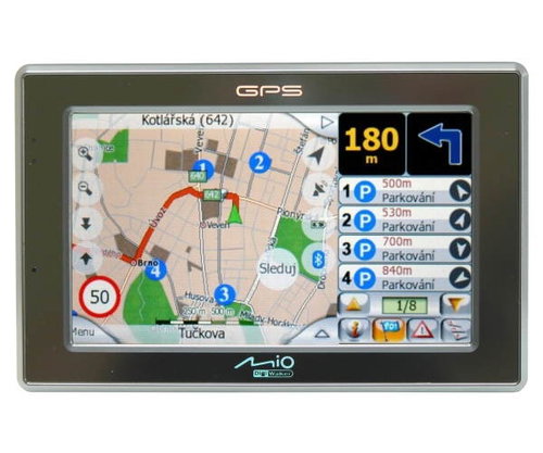 MIO DigiWalker C720 GPS/ 2GB/ 30 map/ SAMSUNG S3C2440-400/ GPS (SiRF III)/ MMC+SD/ BT/ 2 Mpx foto/ W - GPS Navigation - Main image