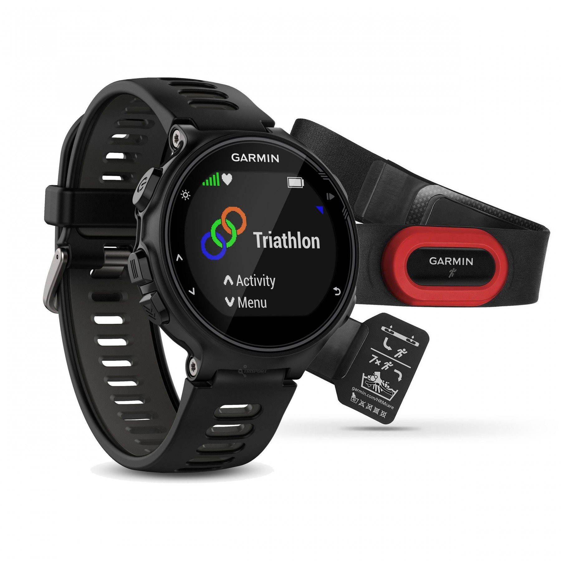 Garmin forerunner 735xt sales run bundle black