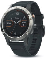Garmin Fenix ??5 Silver Optic Black band - Smart Watch