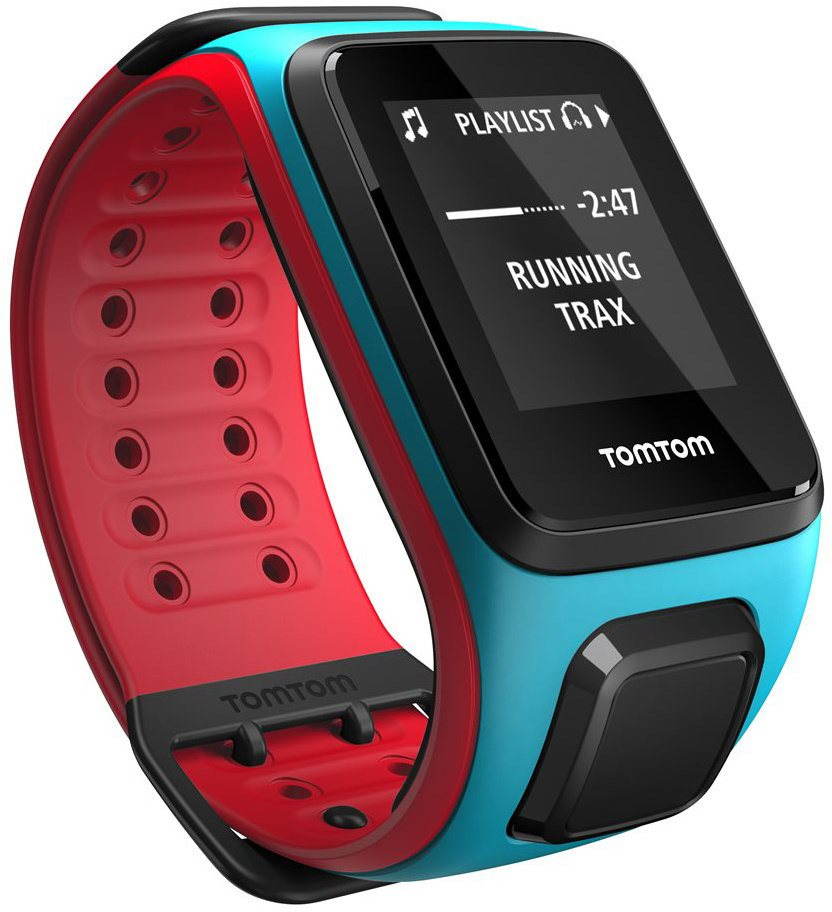 TomTom Runner 2 Cardio Music L blue red Sports Watch