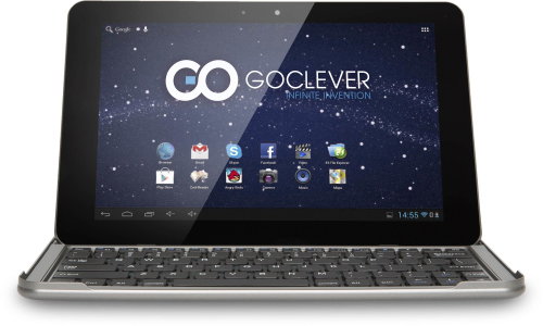 GoClever TAB R105BK 10.1" šedý + BT Keyboard - Tablet - Main image