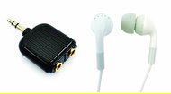 Dexim for iPhone 3G, iPhone 4, iPad Black - Headphones