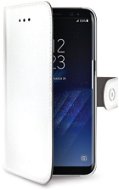 CELLY WALLY Samsung Galaxy A8 Plus (2018)-hoz, fehér - Mobiltelefon tok