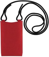 FIXED Verona s černou šňůrkou pro mobilní telefony do 7" červená - Mobiltelefon tok