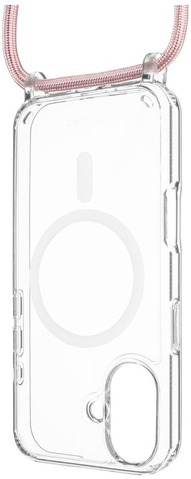 FIXED MagPure Neck Apple iPhone 16 Plus tok rózsaszín nyakpánttal