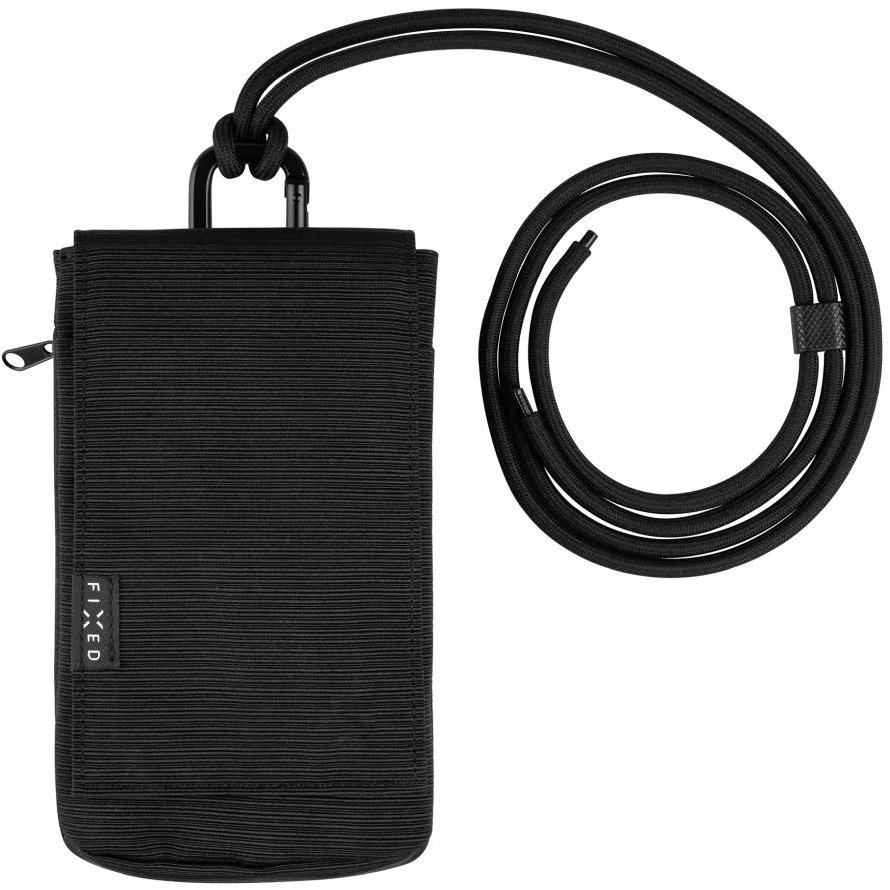 FIXED Camino Case 7" fekete telefontok nyakzsinórral