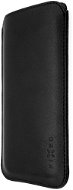 FIXED Slim Apple iPhone 12 mini/13 mini fekete valódi bőr tok - Mobiltelefon tok