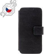 FIXED ProFit Apple iPhone 13 Mini fekete valódi marhabőr tok - Mobiltelefon tok