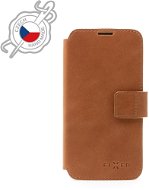 FIXED ProFit Genuine Cowhide Leather for Apple iPhone 13 Mini Brown - Phone Case