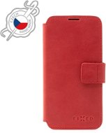 FIXED ProFit Apple iPhone 13 Mini piros valódi marhabőr tok - Mobiltelefon tok