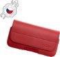 FIXED Posh Case aus echtem Rindsleder - horizontal - Größe 4XL+ - rot - Handyhülle
