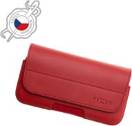FIXED Posh Case aus echtem Rindsleder - horizontal - Größe 4XL - rot - Handyhülle