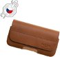 FIXED Genuine Cowhide Leather Horizontal Size 6XL Brown - Phone Case