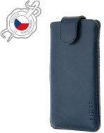FIXED Posh z pravej hovädzej kože veľkosť 6 XL modré - Puzdro na mobil