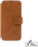 FIXED ProFit genuine cowhide leather for Apple iPhone 14 Max brown - Phone Case