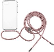 FIXED Pure Neck AntiUV Cover mit rosa Lanyard für Apple iPhone 7 / 8 / SE (2020/2022) - Handyhülle