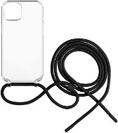 FIXED Pure Neck AntiUV Tok fekete nyakzsinórral az Apple iPhone 12/12 Pro készülékhez - Telefon tok