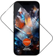 FIXED Armor Apple iPhone 14 Pro üvegfólia - fekete + applikátor - Üvegfólia