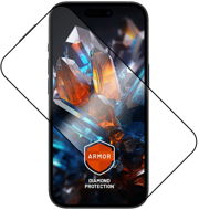 FIXED Armor Apple iPhone 15 Plus üvegfólia - fekete + applikátor - Üvegfólia