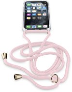 Cellularline Neck-Case s růžovou šňůrkou na krk pro Apple iPhone 11 Pro - Kryt na mobil