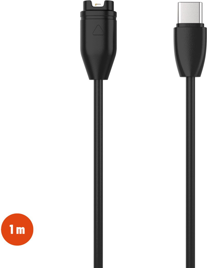 FIXED Garmin USB-C töltőkábel, fekete