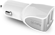 CELLY TURBO car charger 2 x USB white - Car Charger