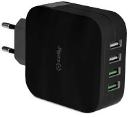 CELLY TURBO travel charger 4 x USB black - AC Adapter