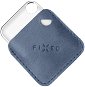 FIXED Case for Tag z pravej hovädzej kože s Tagom podpora Find My modré - Bluetooth lokalizačný čip