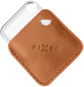 FIXED Case for Tag valódi marhabőrből, a Tag támogatással Find My brown - Bluetooth kulcskereső