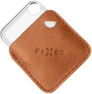 FIXED Case for Tag z pravé hovězí kůže s Tagem podpora Find My hnědé - Bluetooth lokalizační čip