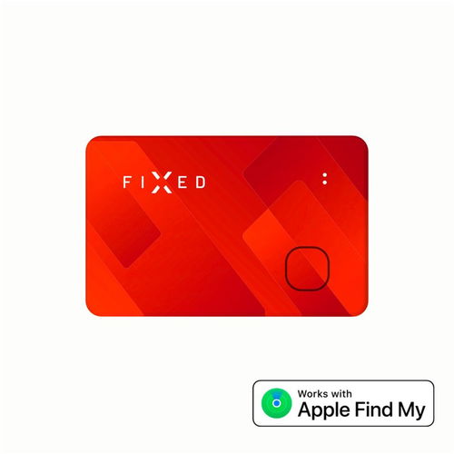 FIXED Tag Card s podporou Find My bezdrátové nabíjení oranžový - Bluetooth lokalizační čip - Hlavní obrázek