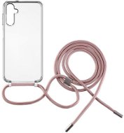 FIXED Pure Neck s růžovou šňůrkou na krk pro Samsung Galaxy A14/A14 5G - Phone Cover